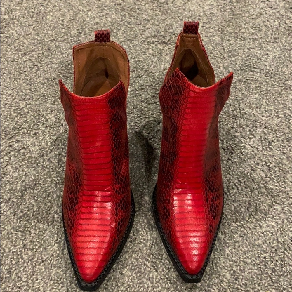 Jeffrey Campbell Red Booties